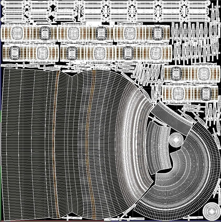 sci fi Machine Part - Cyberpunk design 3D model_5