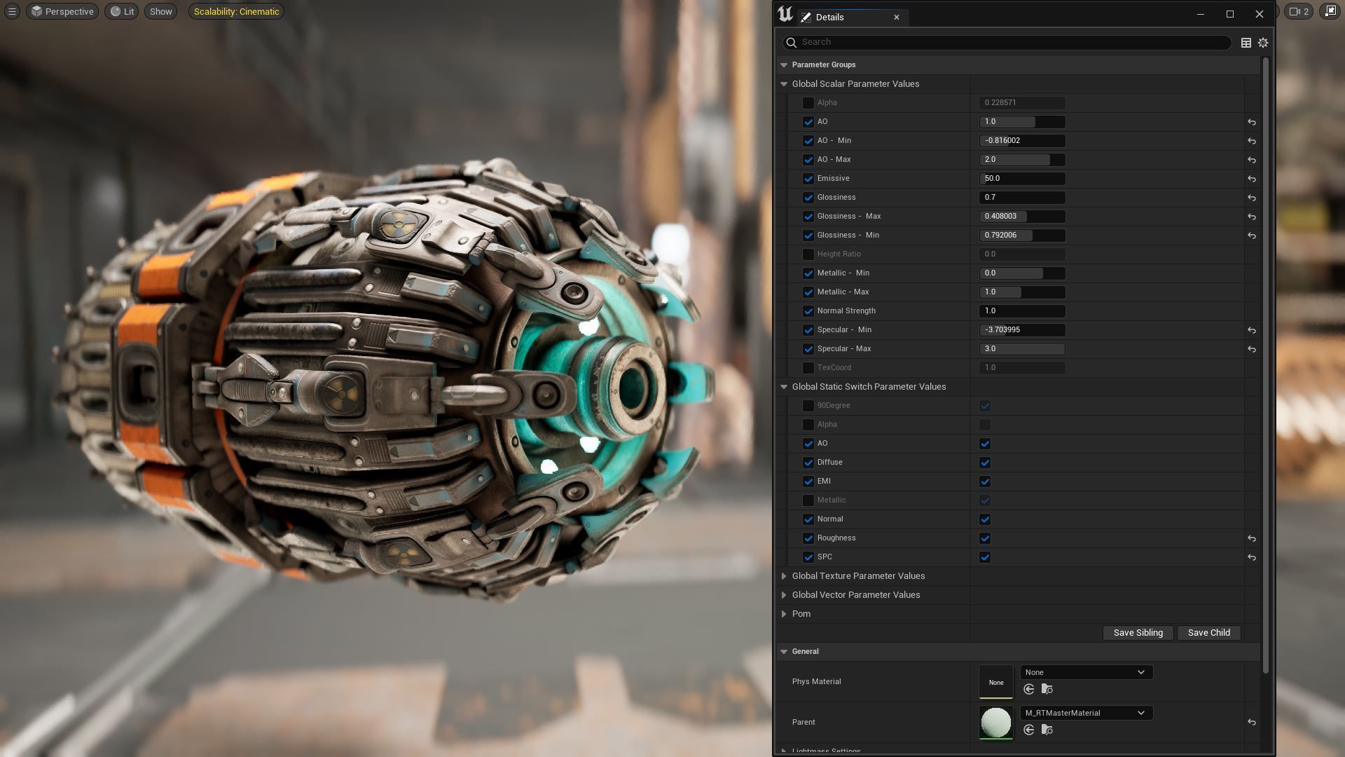 sci fi Machine Part - Cyberpunk design 3D model_4