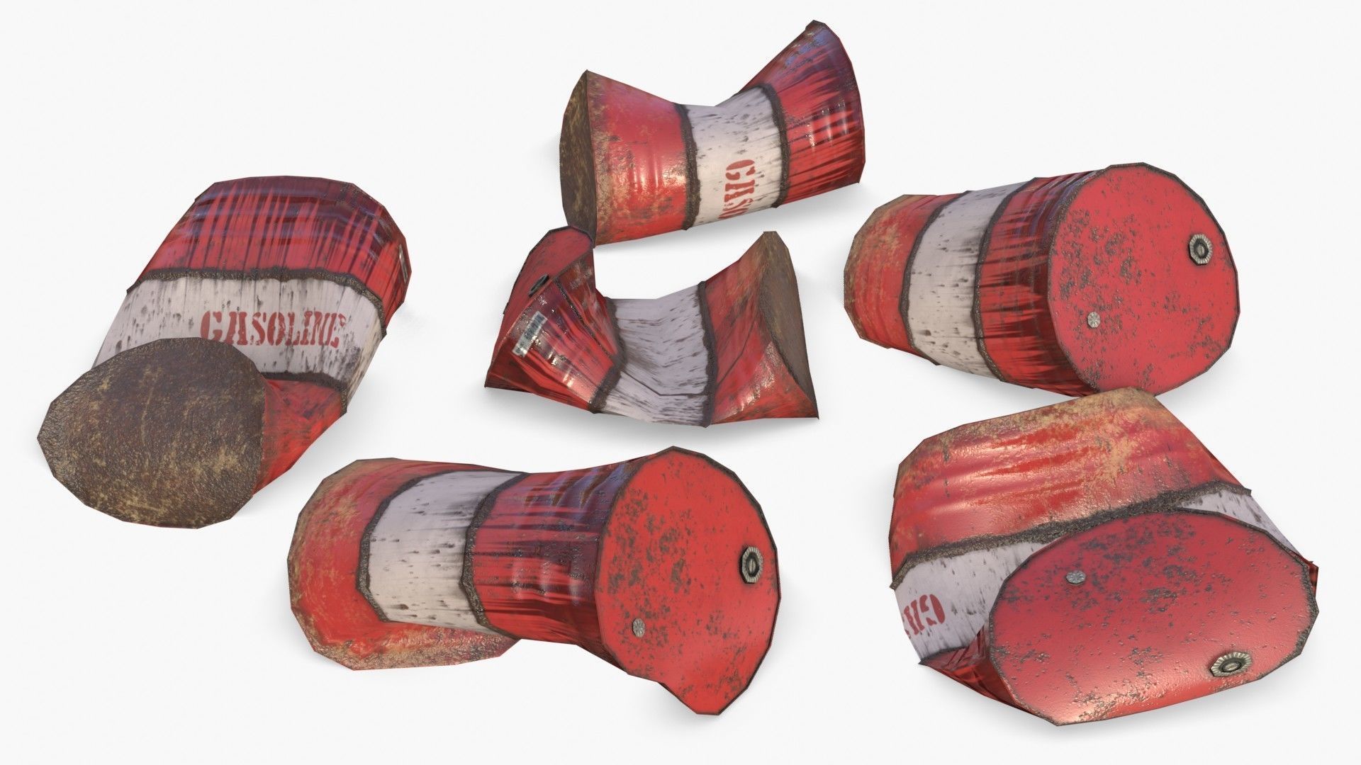 Wooden Pallet and Metallic Barrels Collection _11