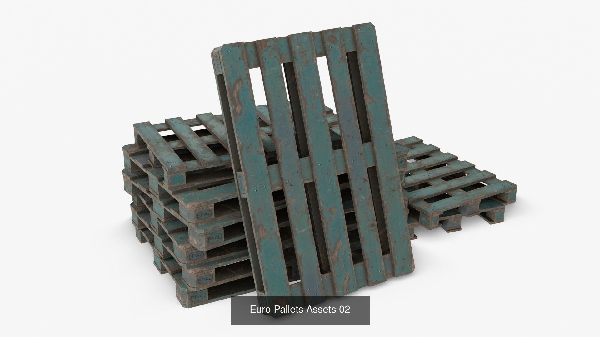 Wooden Pallet and Metallic Barrels Collection _8
