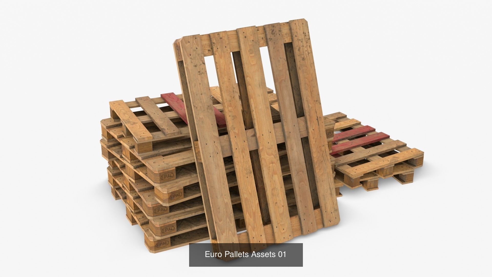 Wooden Pallet and Metallic Barrels Collection _7