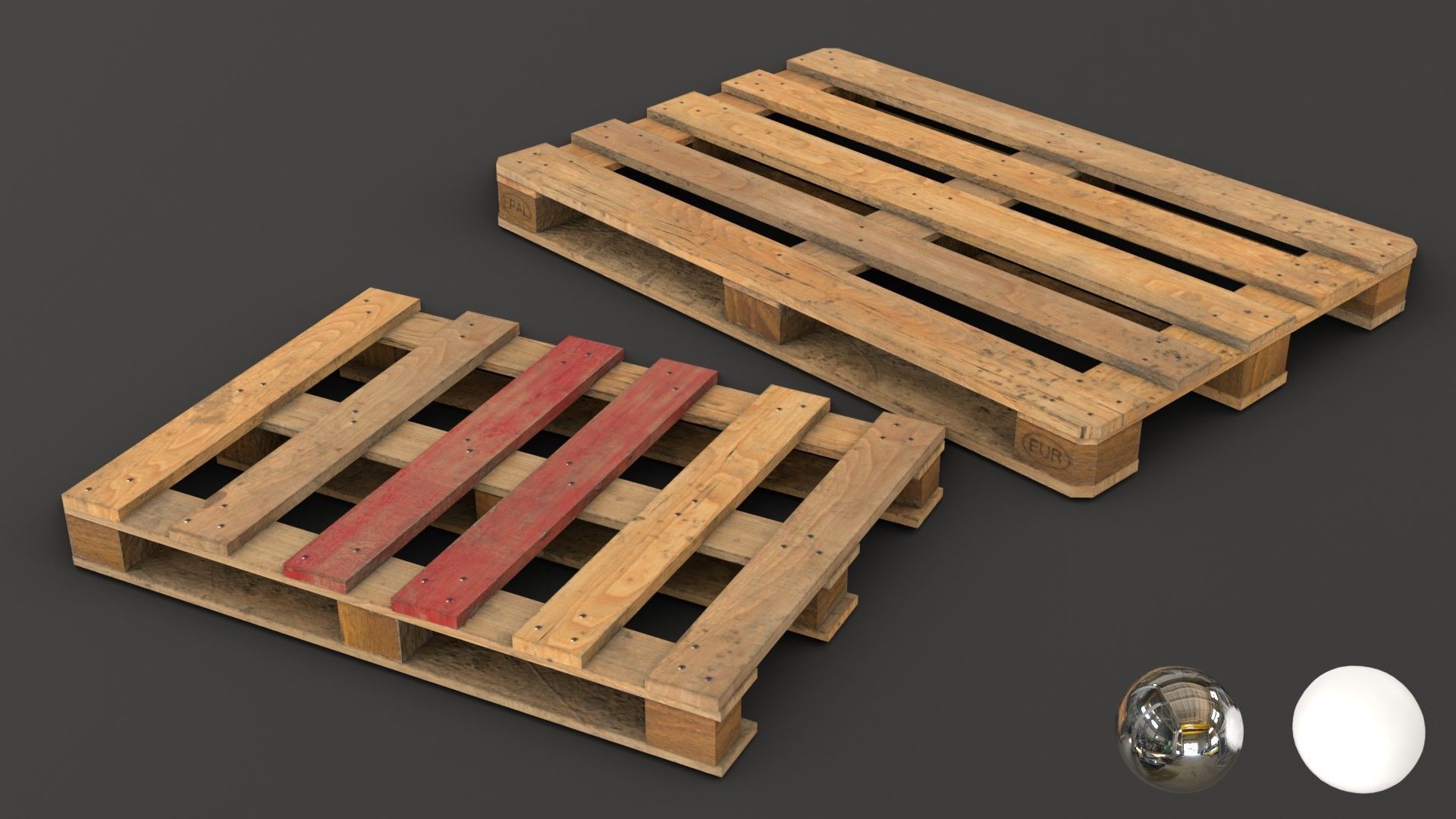 Wooden Pallet and Metallic Barrels Collection _14