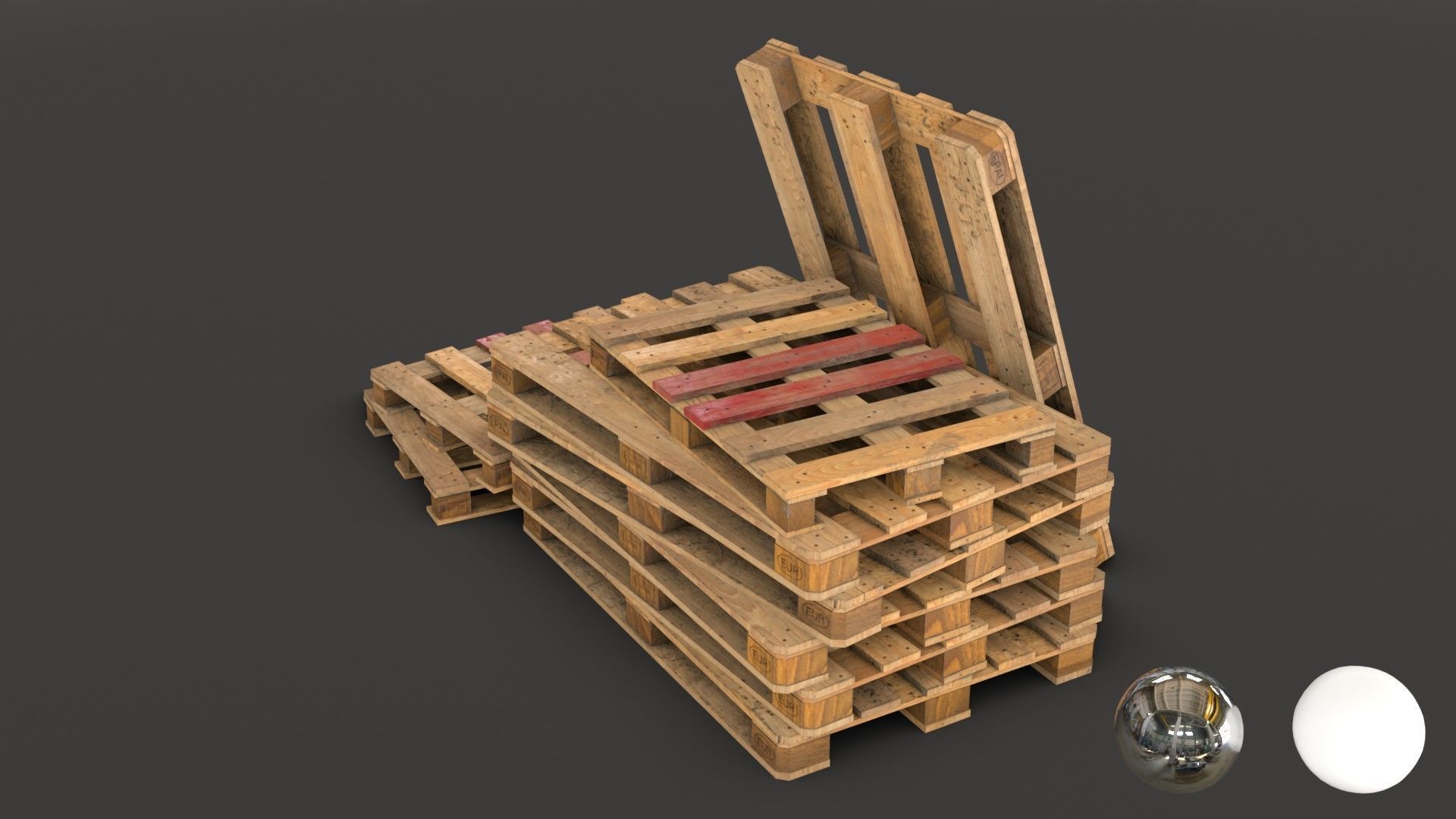 Wooden Pallet and Metallic Barrels Collection _20