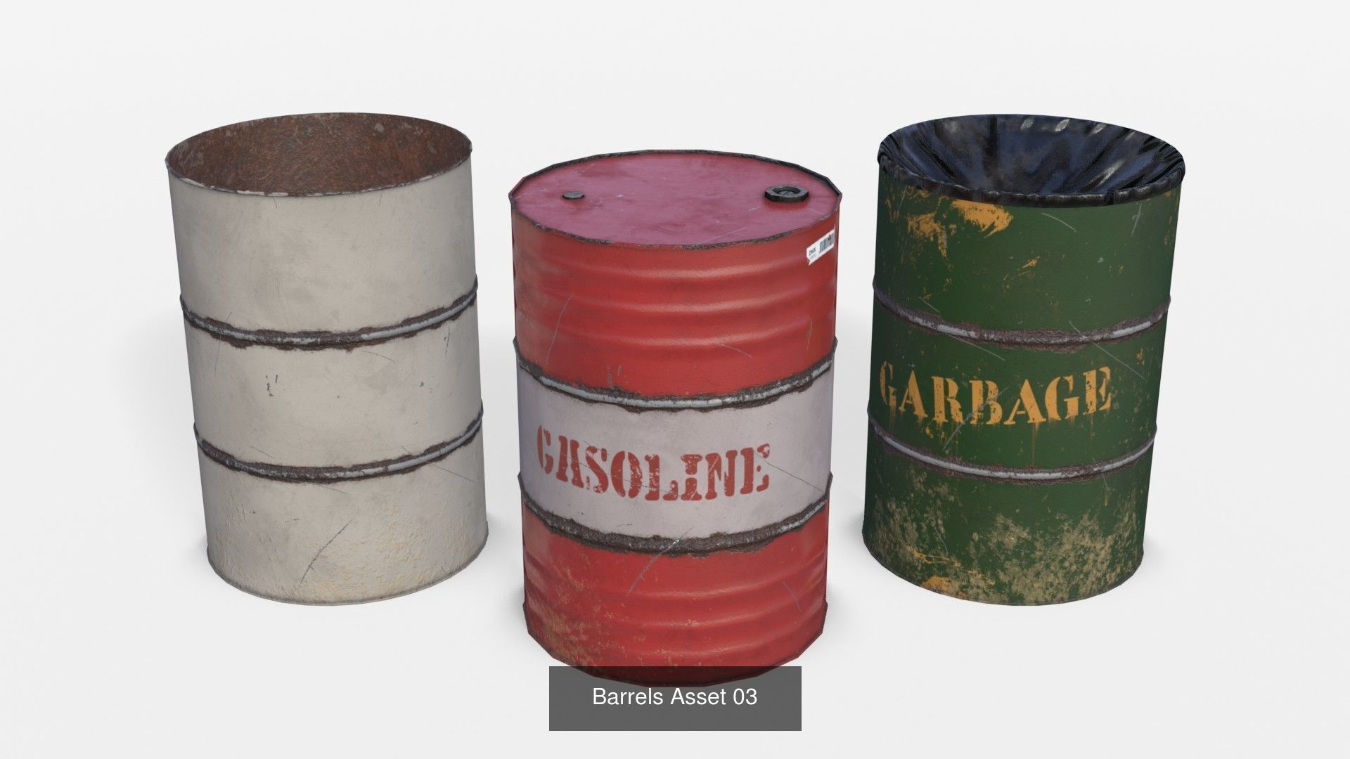 Wooden Pallet and Metallic Barrels Collection _5