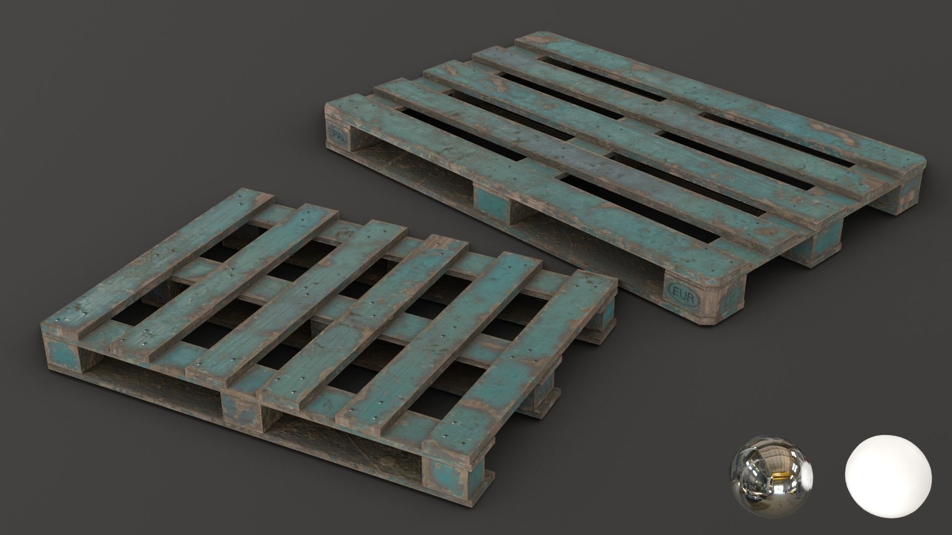 Wooden Pallet and Metallic Barrels Collection _18