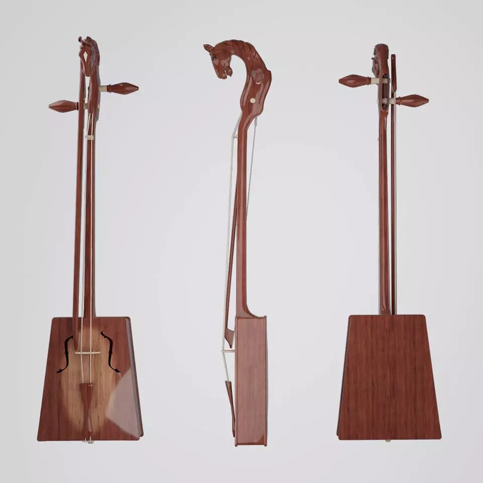 Morin khuur 3D model_0