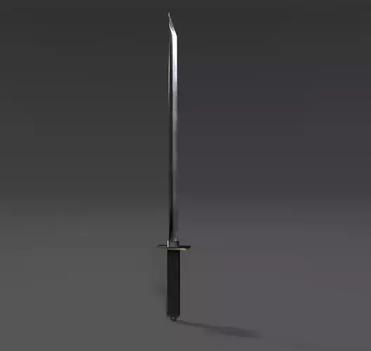 Low-poly Katana samurai sword