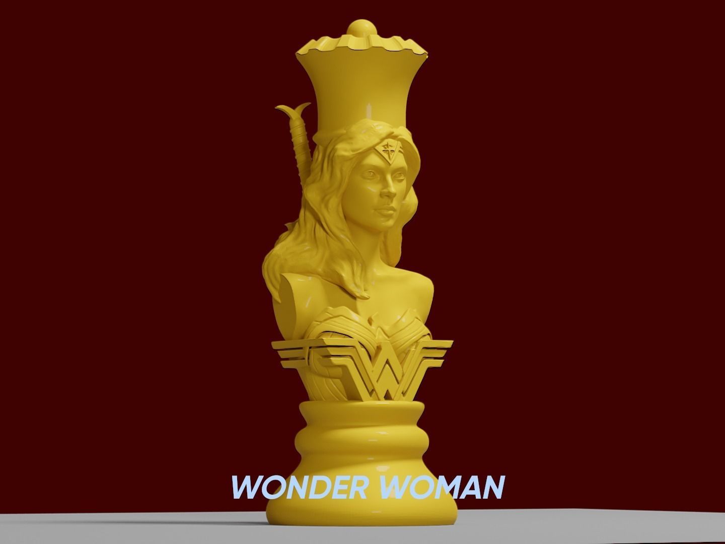 CHESS Board AVENGERS VS JUSTICE LEAGUE 3D print model_5