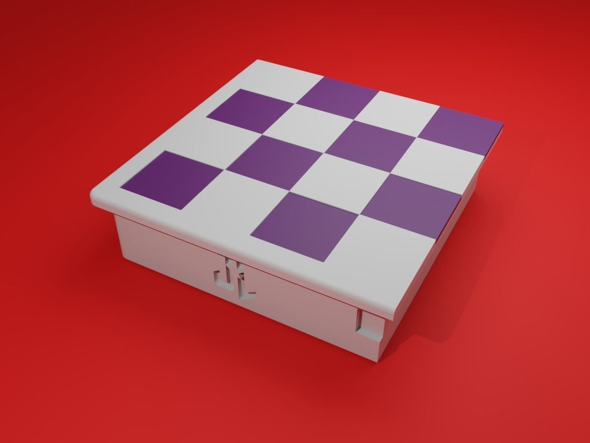 CHESS Board AVENGERS VS JUSTICE LEAGUE 3D print model_35