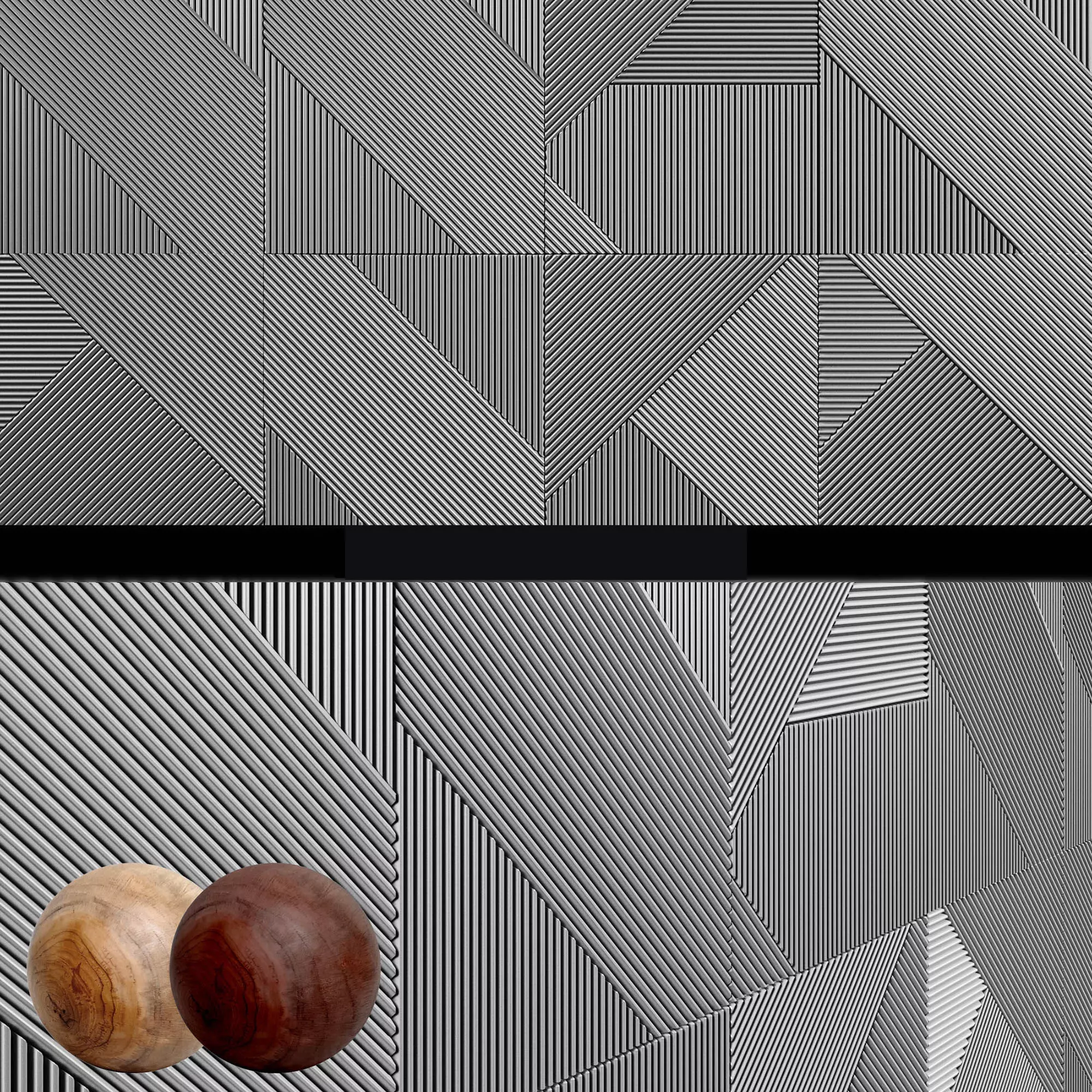 3D panels Emmemobili STRIPES BOISERIE 3D model_0