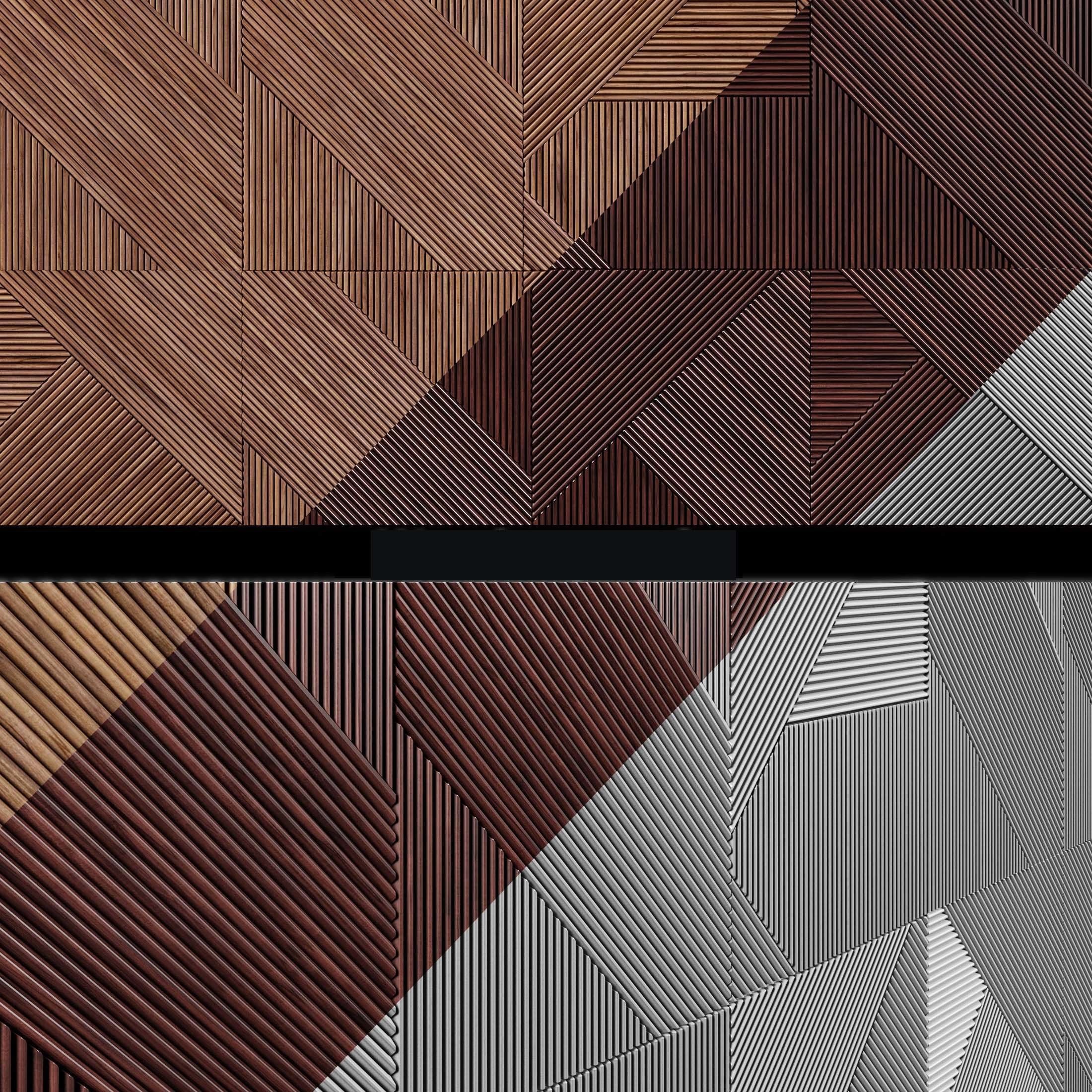 3D panels Emmemobili STRIPES BOISERIE 3D model_1