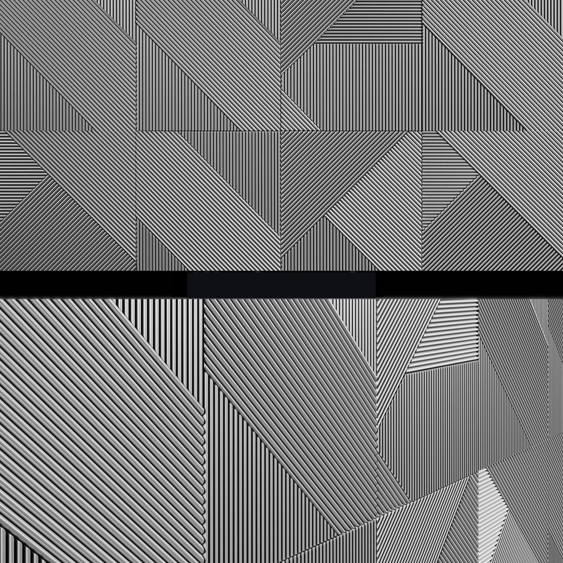 3D panels Emmemobili STRIPES BOISERIE 3D model_4