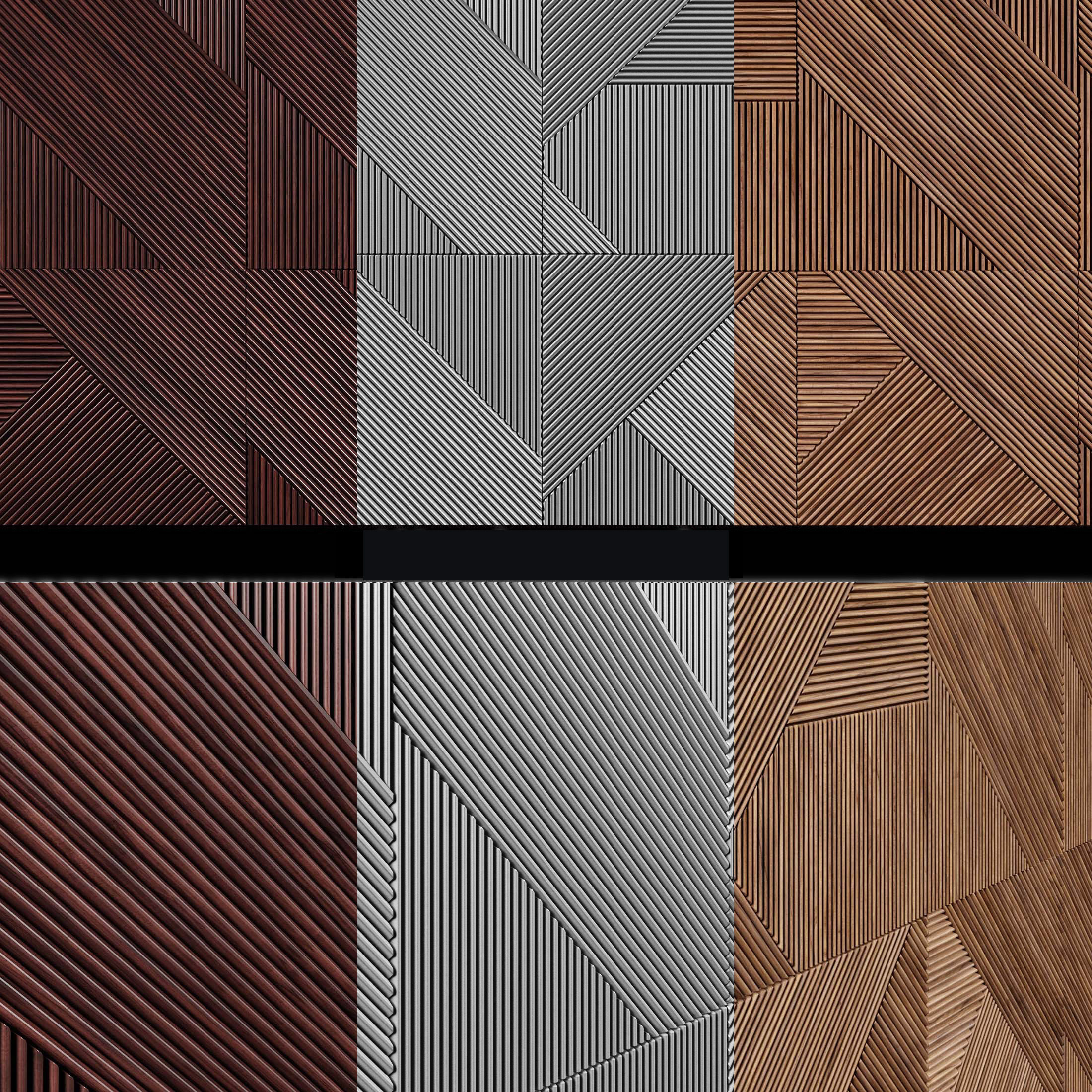 3D panels Emmemobili STRIPES BOISERIE 3D model_6