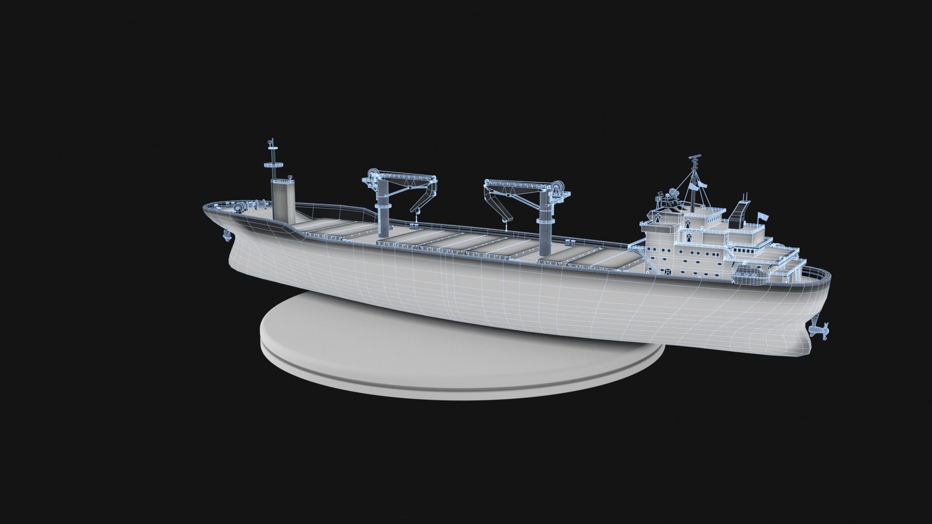 Cargo Ship 1 Low-poly 3D model_15