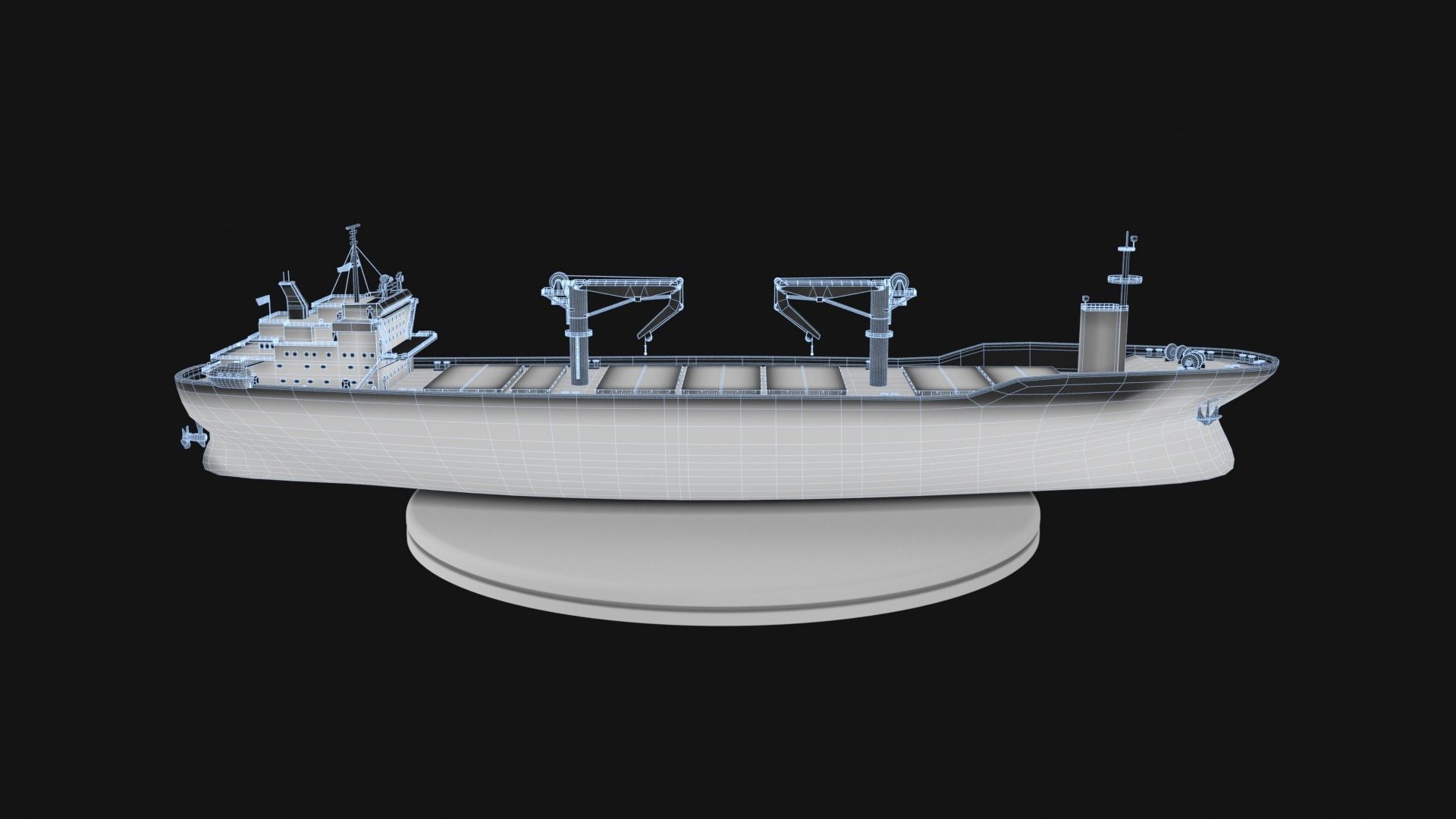 Cargo Ship 1 Low-poly 3D model_18