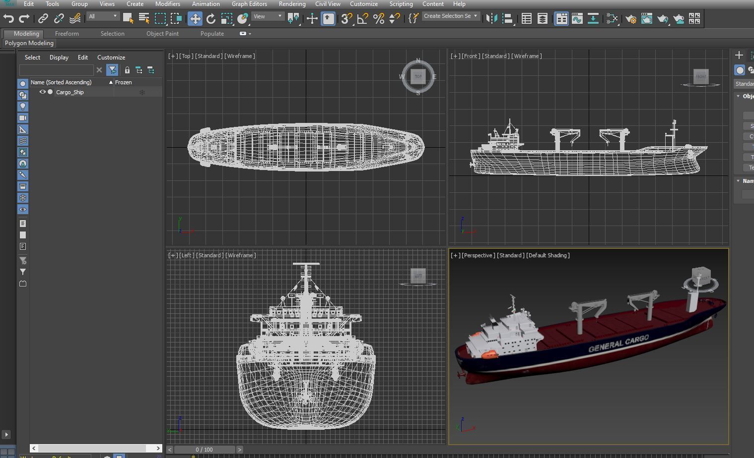 Cargo Ship 1 Low-poly 3D model_20