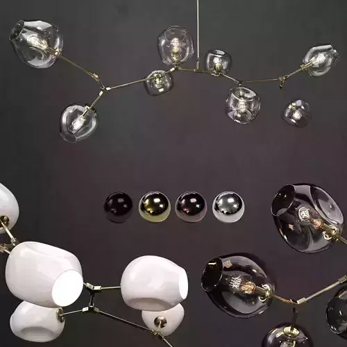 Branching bubble 8 lamps