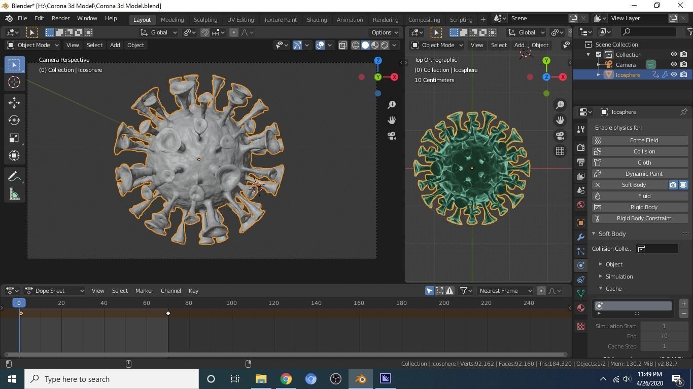 Corona Virus 3d Model 3D model_68