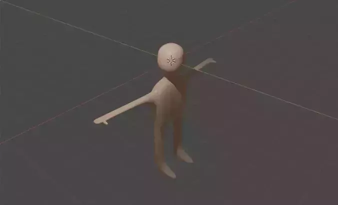 basic game character 3D model