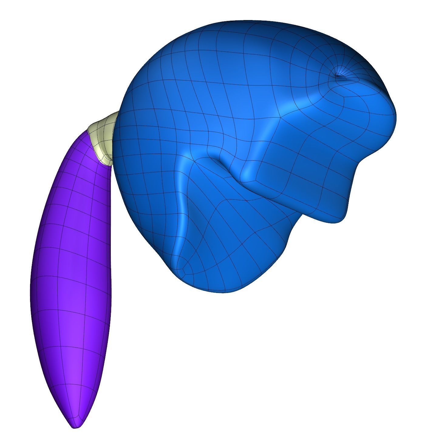 Hair set for F3P1D0V1 model F3P1D0V1hair 3D model_6