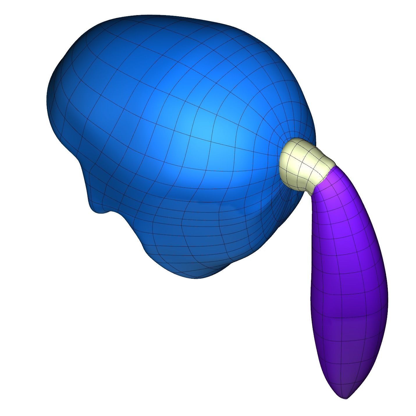 Hair set for F3P1D0V1 model F3P1D0V1hair 3D model_5