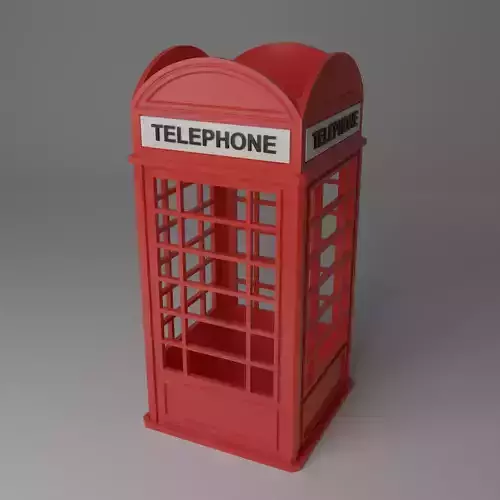 Telephone Booth 3D print model