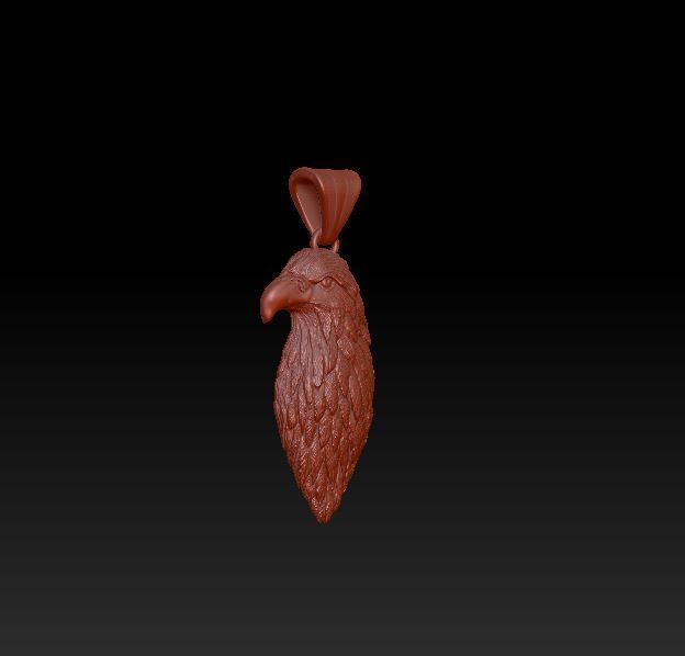 Eagle pendant 3D print model_7