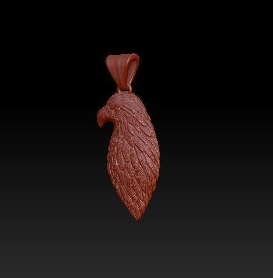 Eagle pendant 3D print model_2