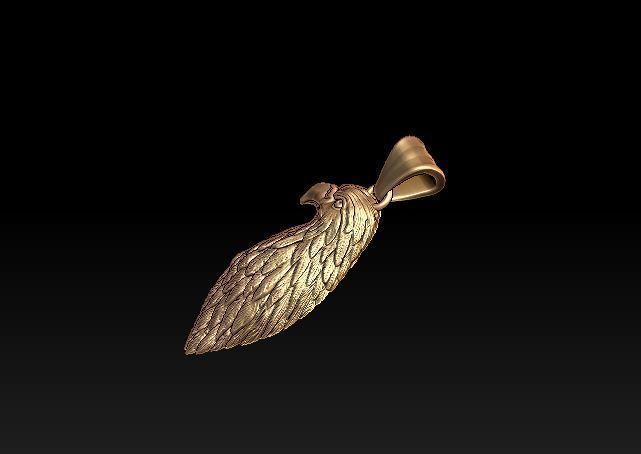 Eagle pendant 3D print model_1