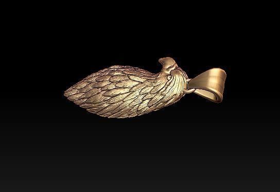 Eagle pendant 3D print model_6