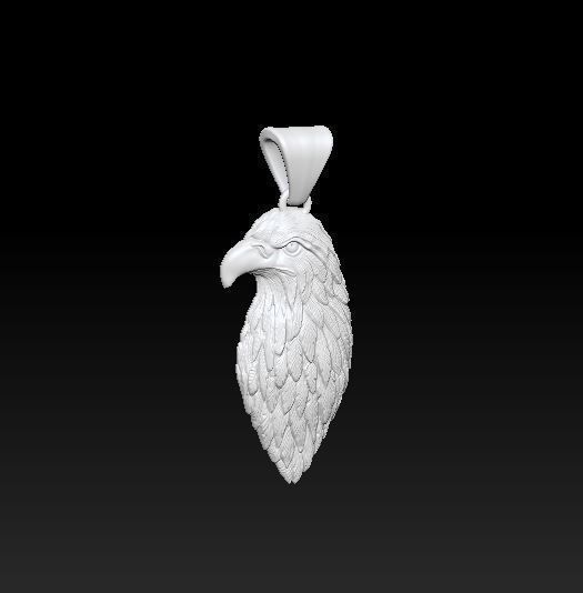 Eagle pendant 3D print model_3