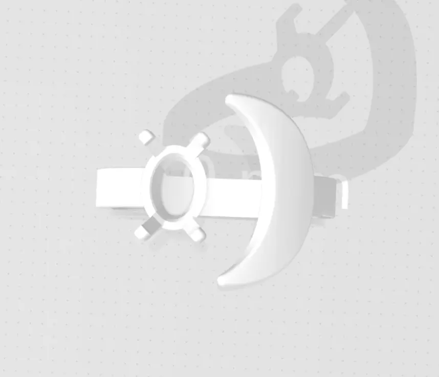 ring luna1 3D print model_0