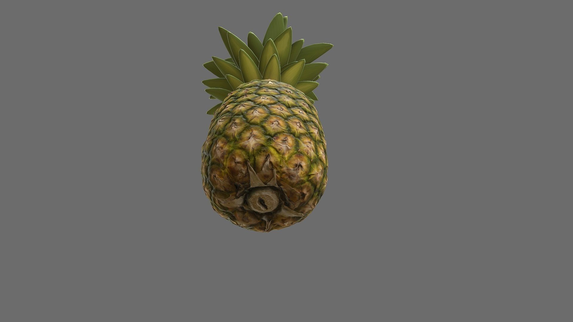 Pineapple Real time Low-poly 3D model_8