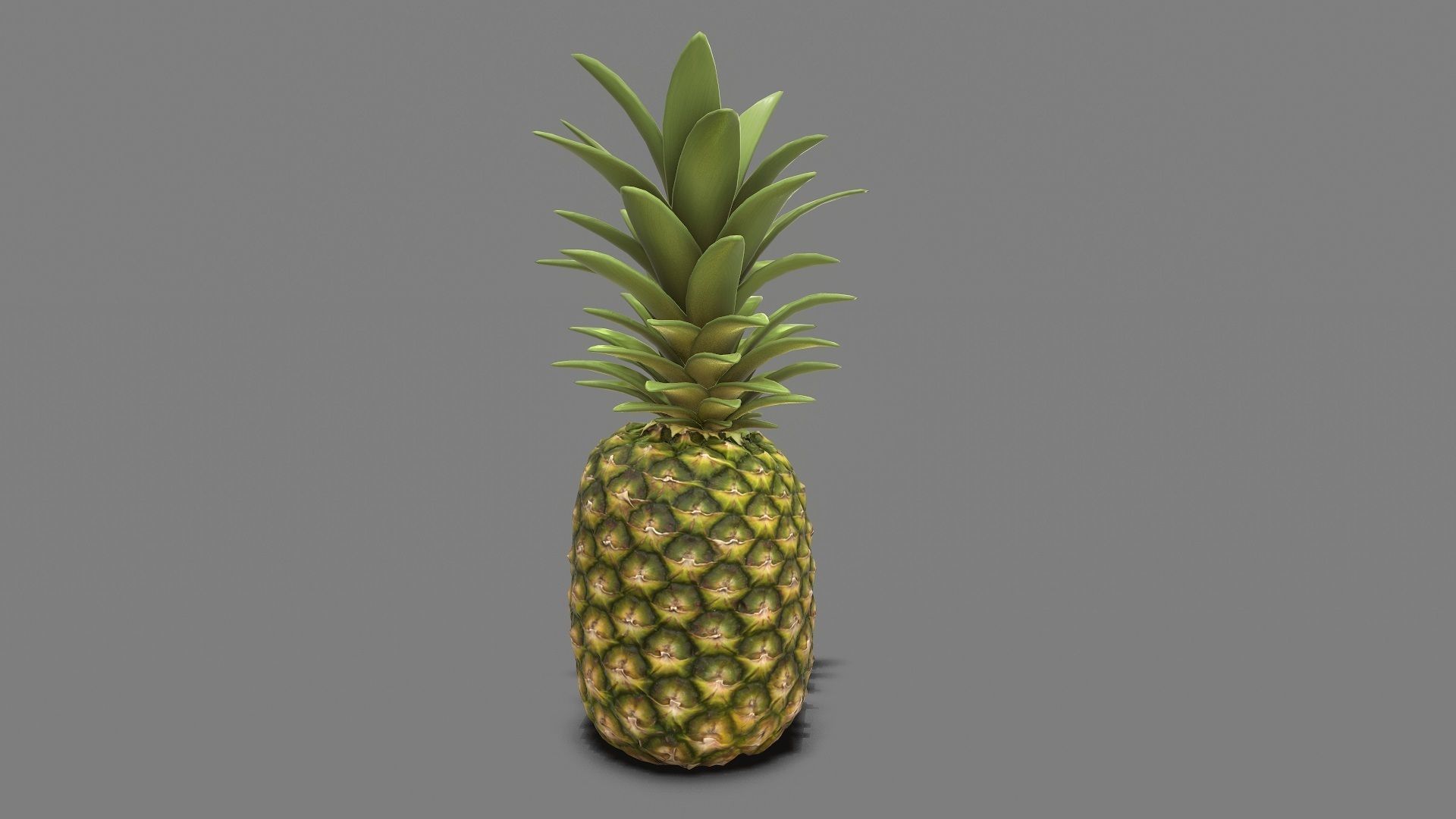 Pineapple Real time Low-poly 3D model_3