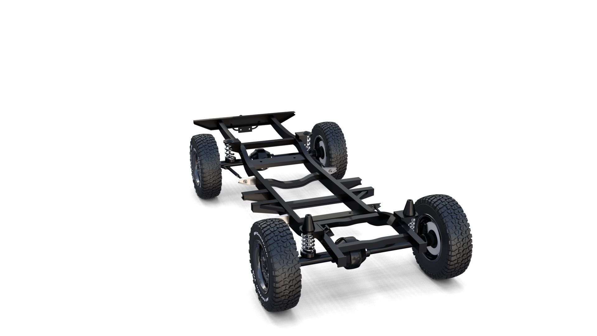 Range Rover Classic Chassis 3D model_8