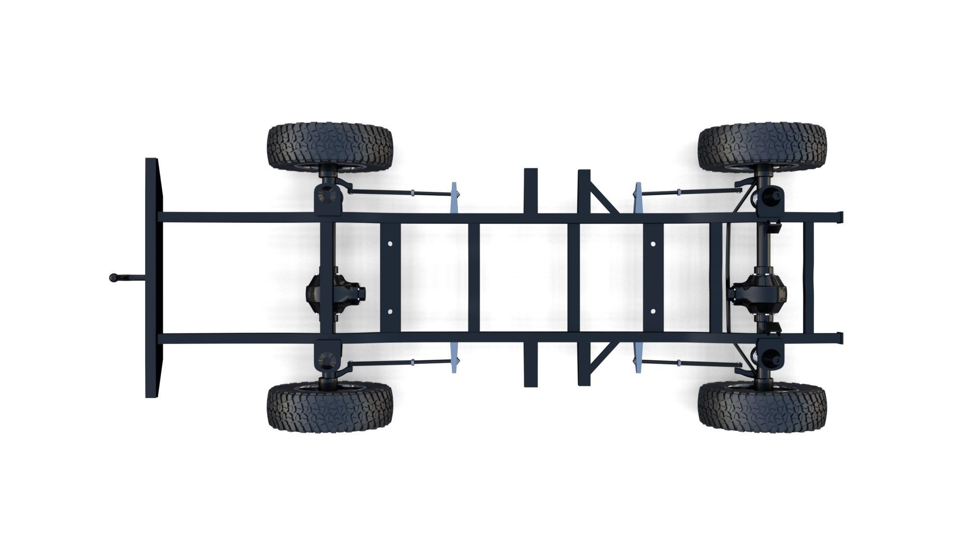 Range Rover Classic Chassis 3D model_9