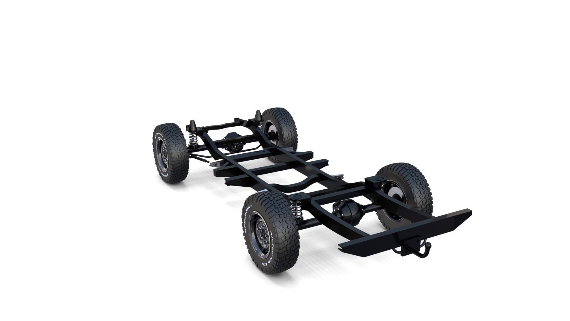 Range Rover Classic Chassis 3D model_6