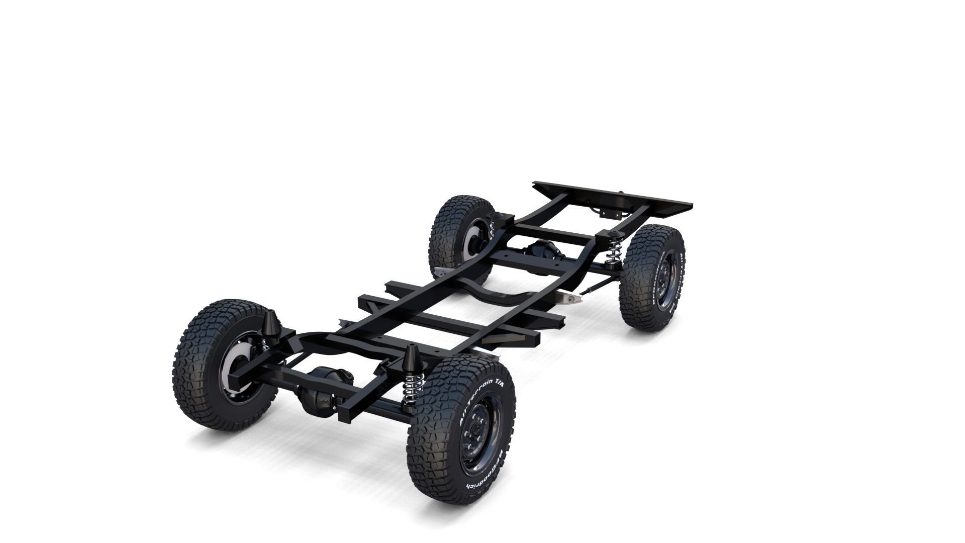 Range Rover Classic Chassis 3D model CGTrader