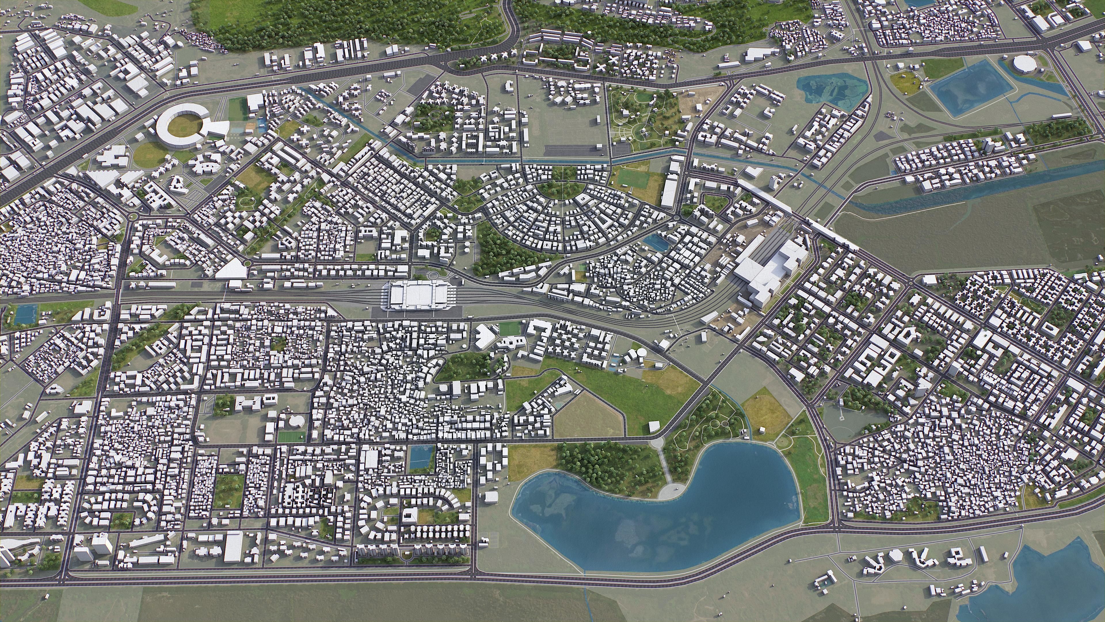 Navi Mumbai Low-poly 3D model_3