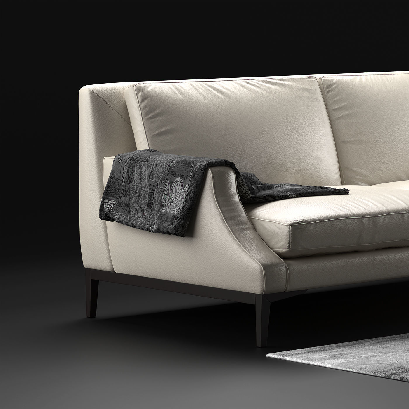 Natuzzi Winston sofa 3D model_8