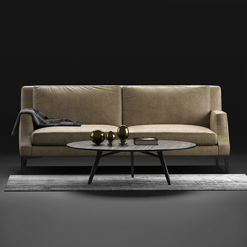 Natuzzi Winston sofa 3D model