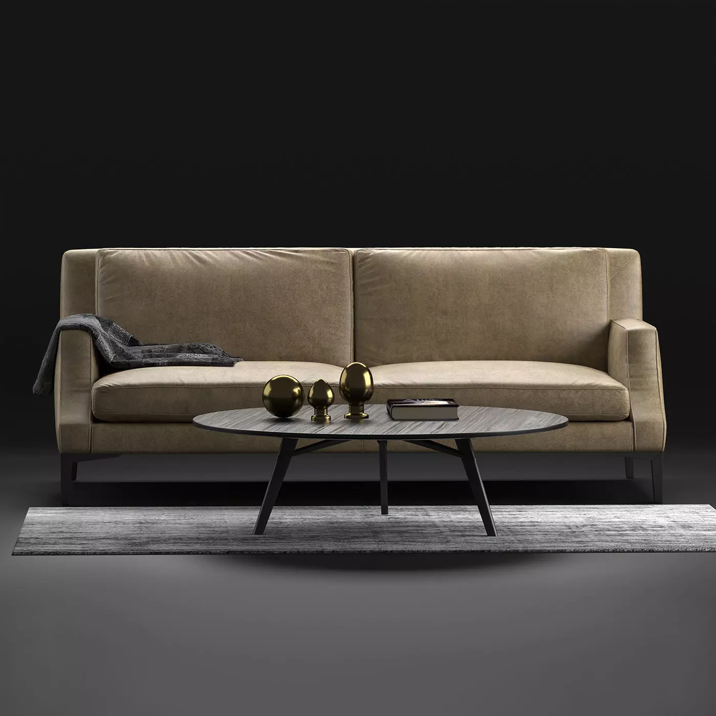 Natuzzi Winston sofa 3D model_0