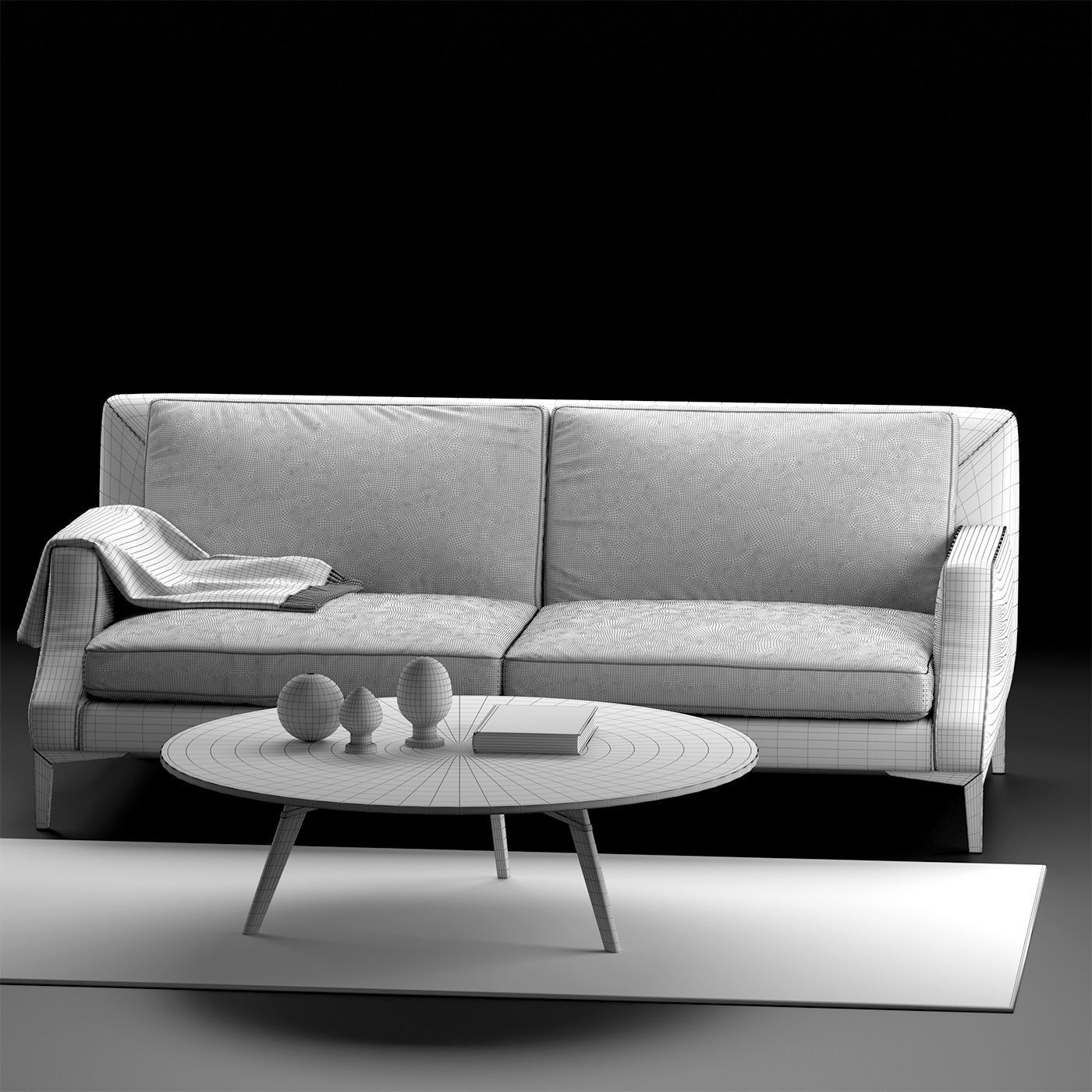 Natuzzi Winston sofa 3D model_9