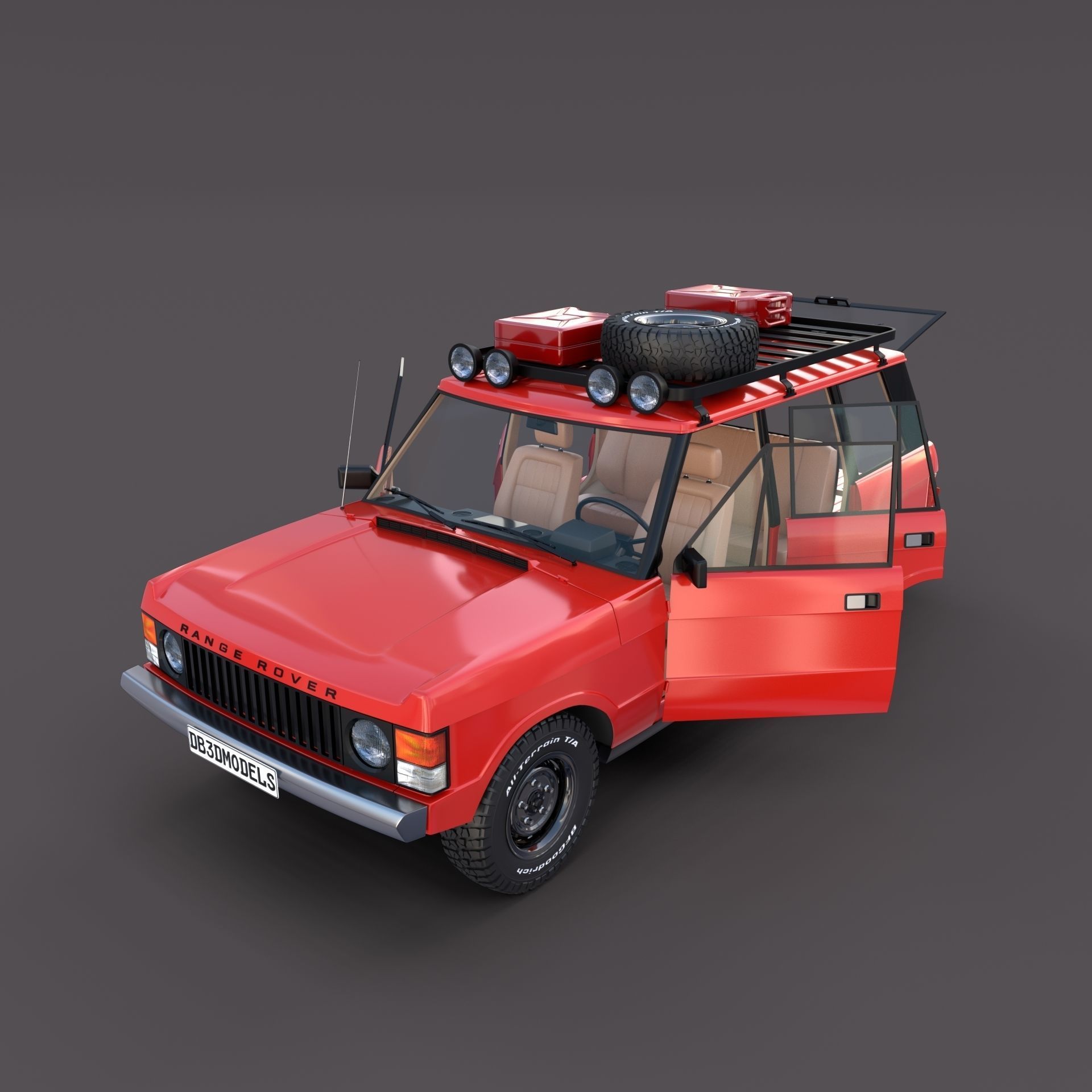Range Rover Classic with interior v2 3D model | CGTrader