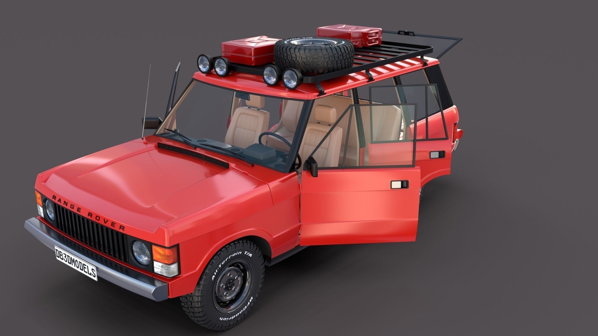 Range Rover Classic with interior v2 3D model | CGTrader