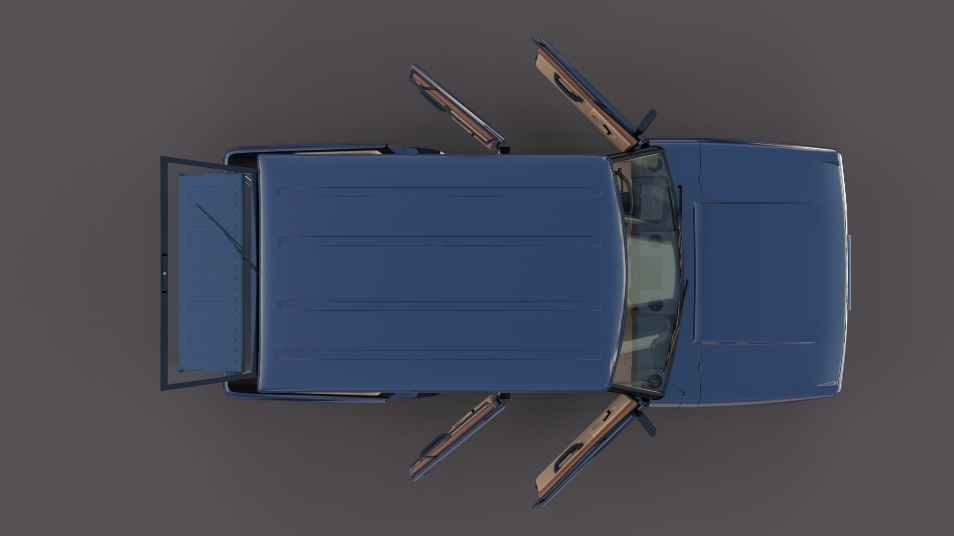 Range Rover Classic with interior v3 3D model_24