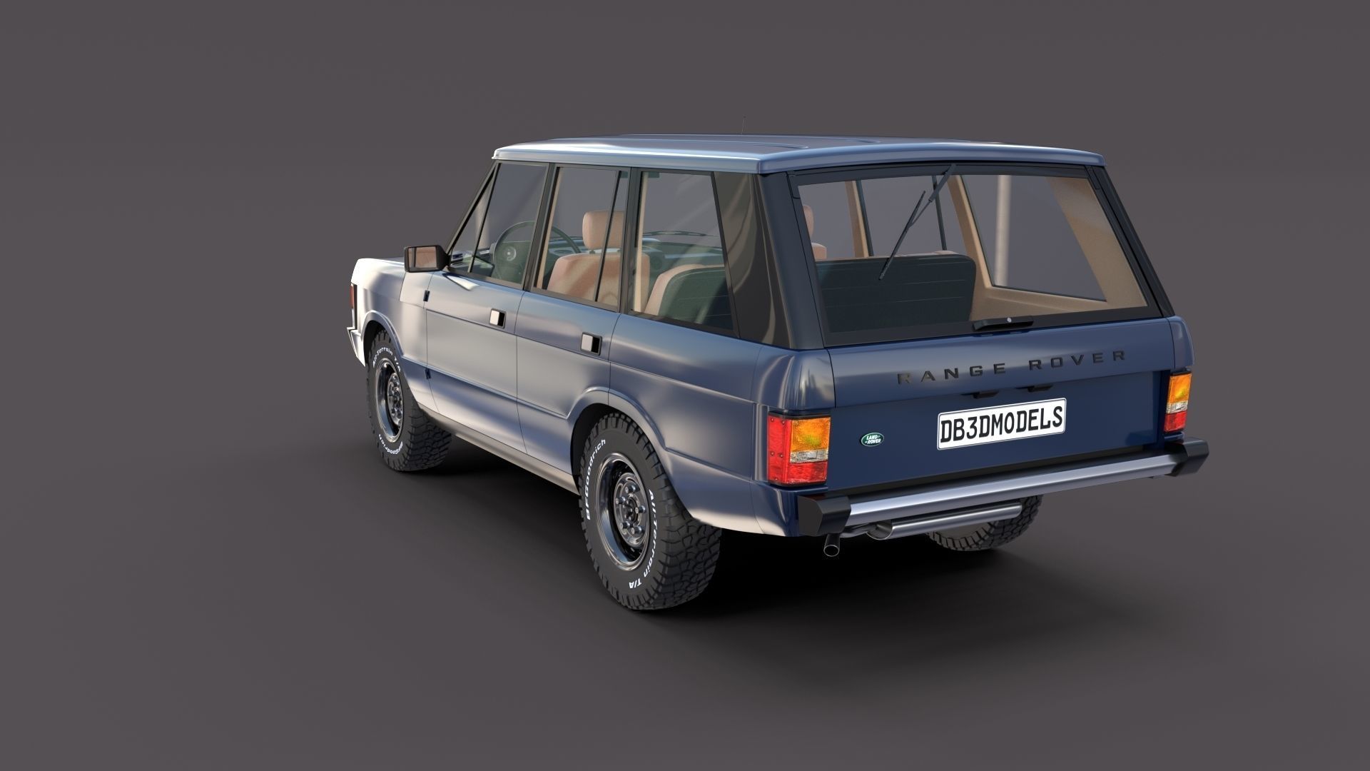 Range Rover Classic with interior v3 3D model_6