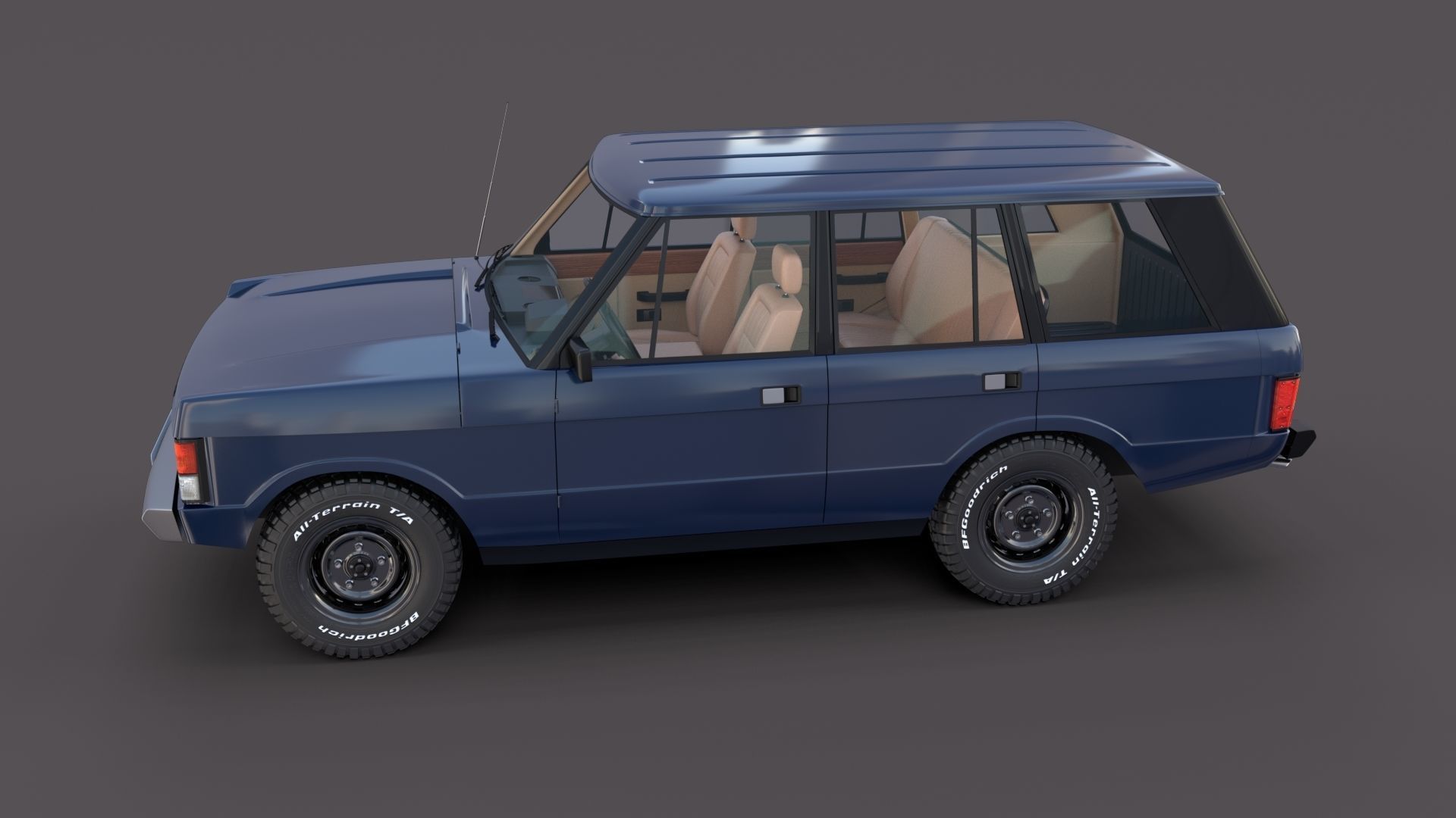 Range Rover Classic with interior v3 3D model_10