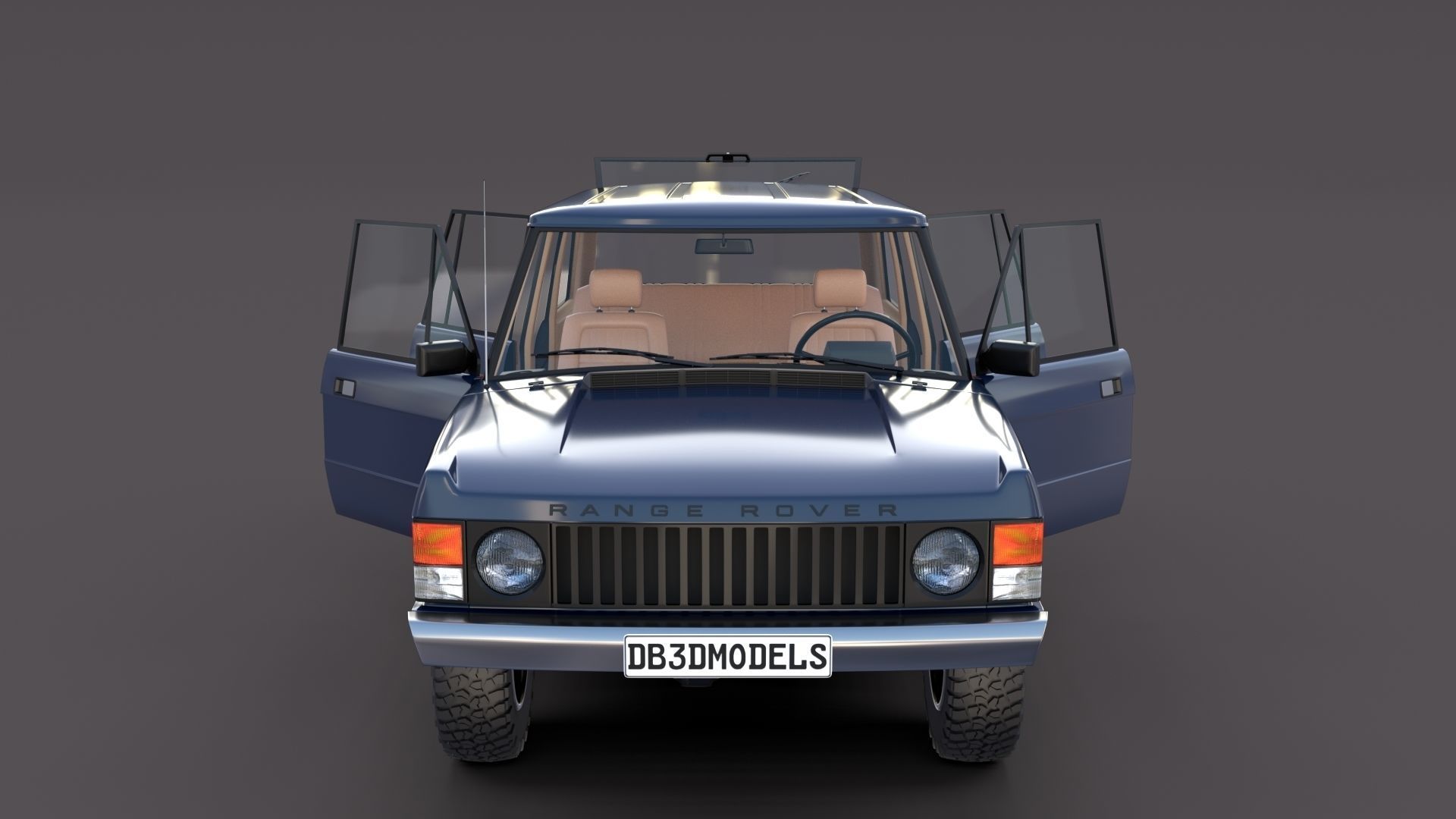 Range Rover Classic with interior v3 3D model_16