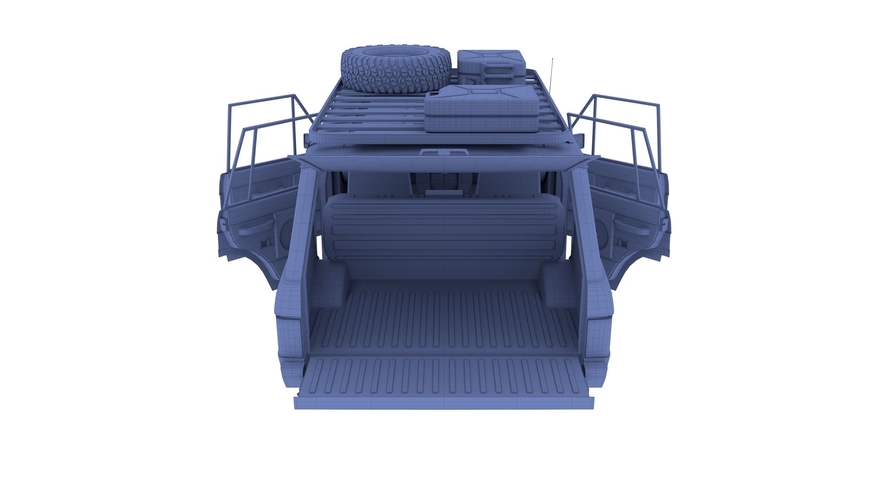 Range Rover Classic with interior v3 3D model_34
